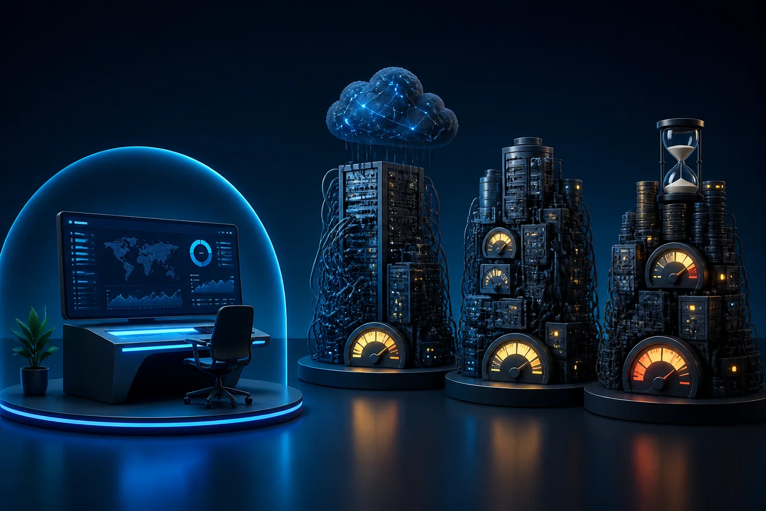 A streamlined security console compared with three complex infrastructure-heavy SIEM alternatives